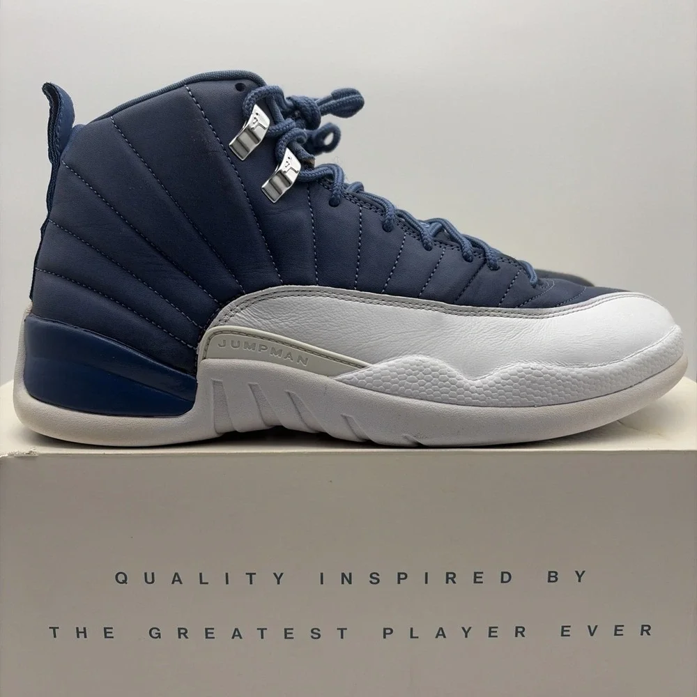 Jordan 12 Retro Indigo 2020 Mens Sneaker Blue 130690-404 Size 11